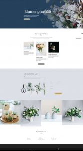 Blumen Shop Demo Webseite